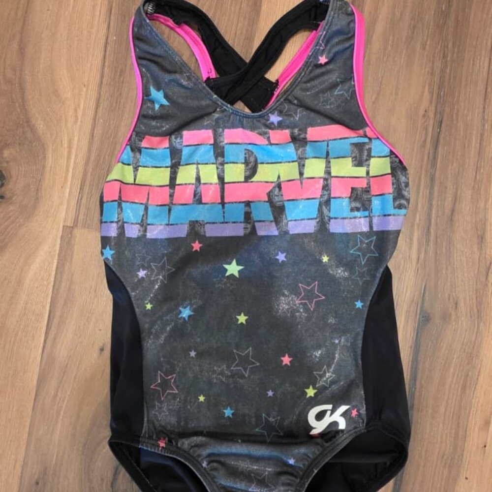 GK Elite Marvel Leotard – Size AXS – Good Used Condition